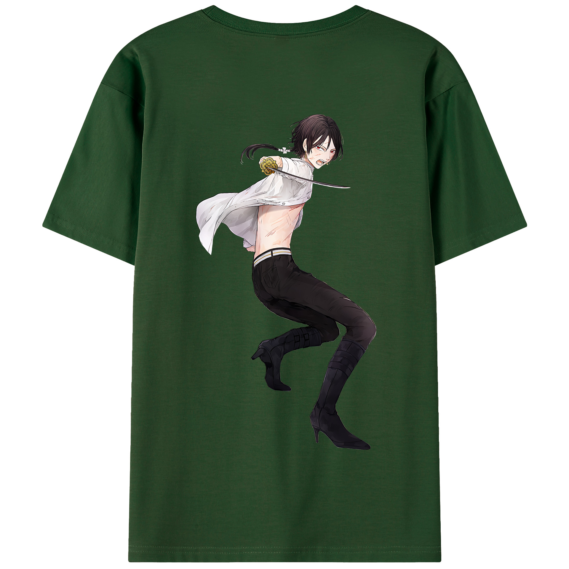 （画像用） 刀剣乱舞 Touken Ranbu 綿100％半袖Tシャツ（背面プリント）